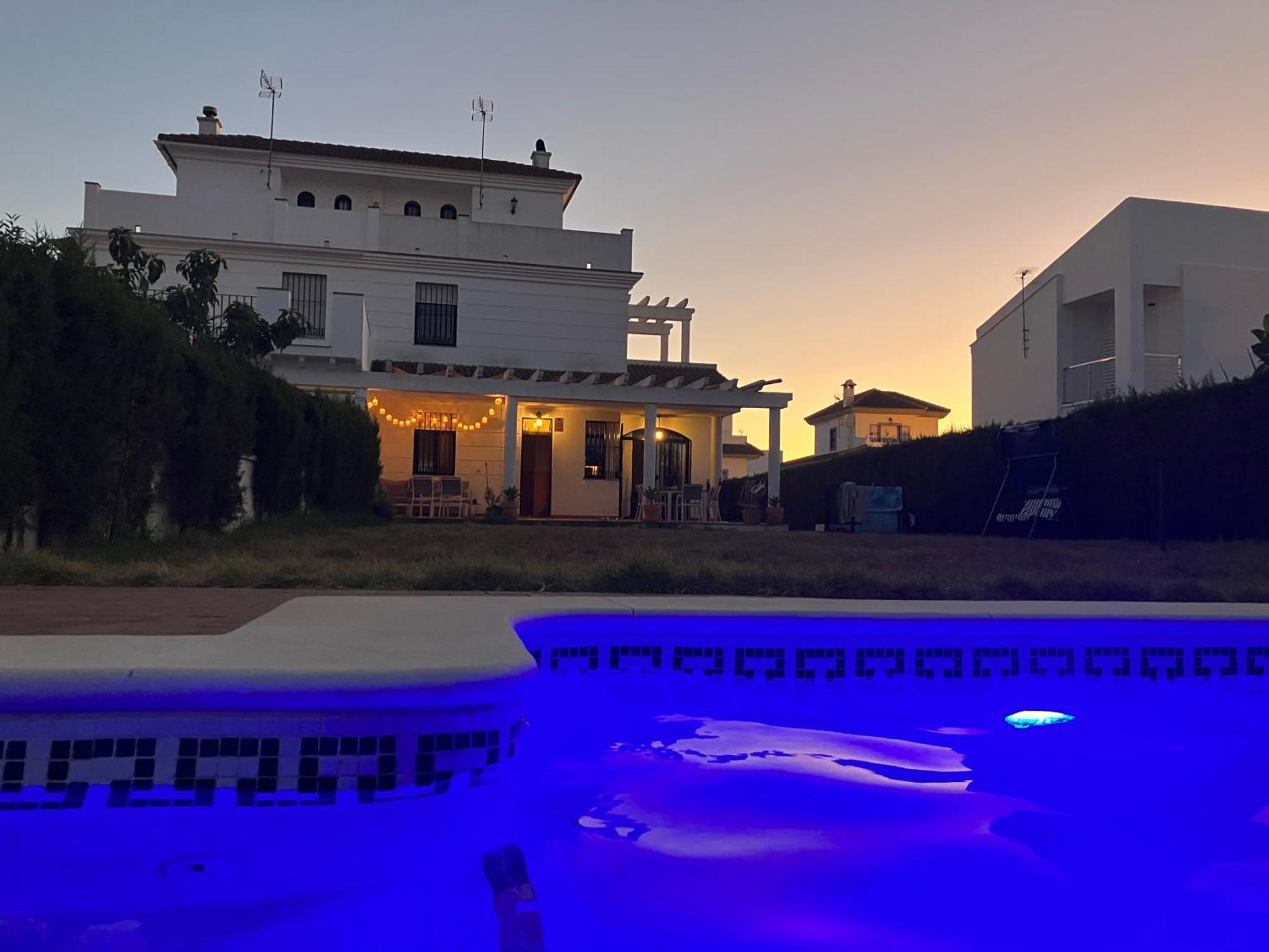 Holiday House With Private Pool, Costa De La Luz El Portil Eksteriør bilde