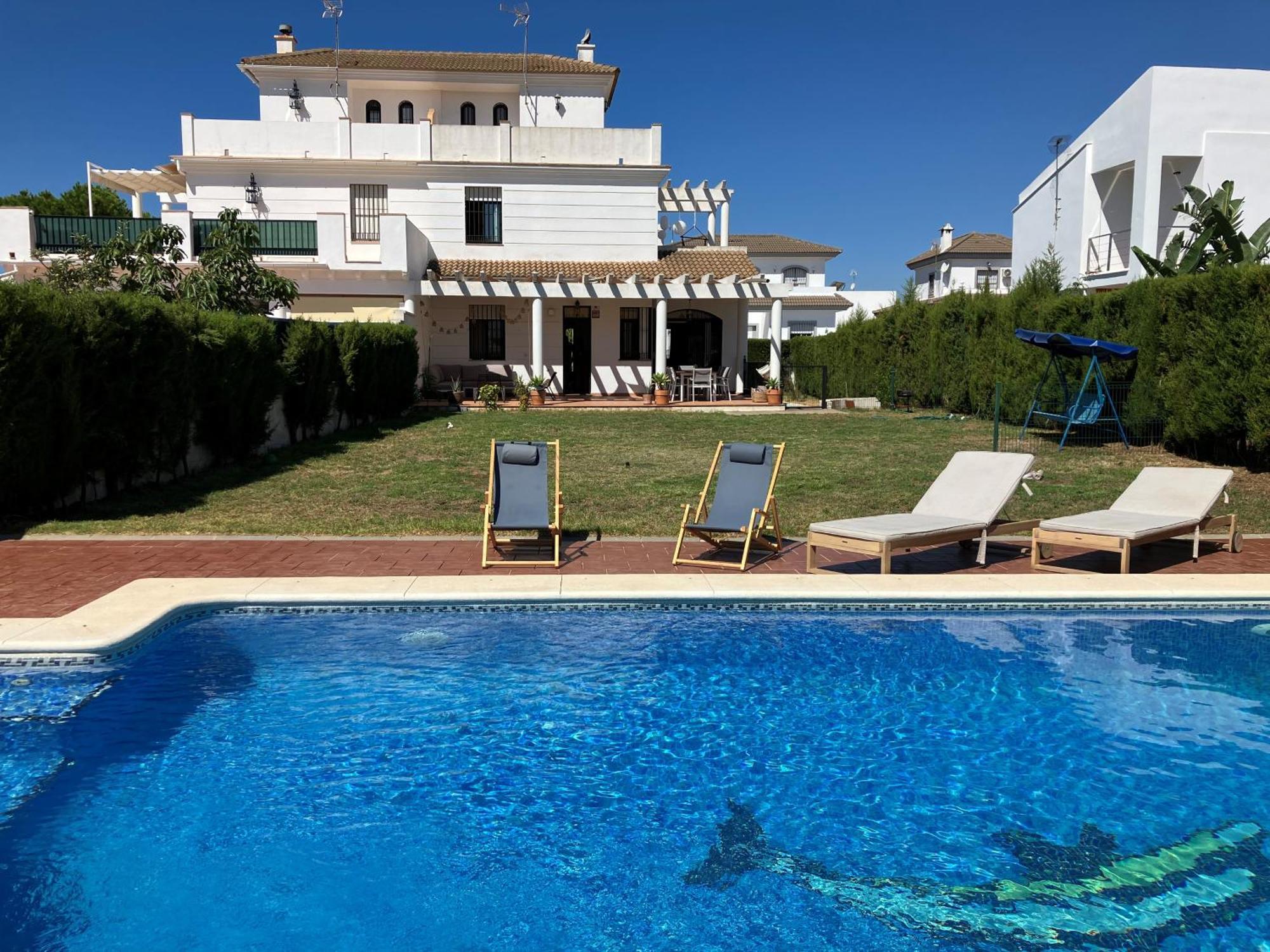 Holiday House With Private Pool, Costa De La Luz El Portil Eksteriør bilde